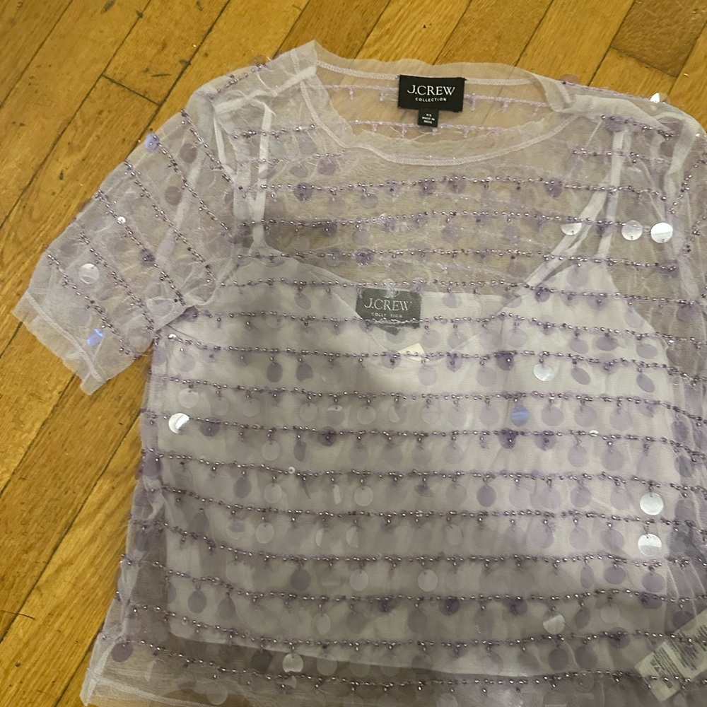 J.Crew Collection Lilac Sheer Ensemble - Picture 5 of 5